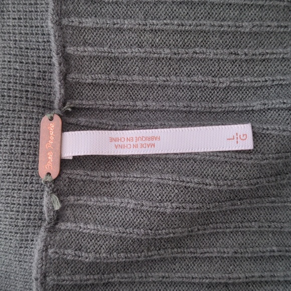 [Free People] Mod Wrap Cotton Knit Mini Skirt in Thyme size L - Picture 5 of 5